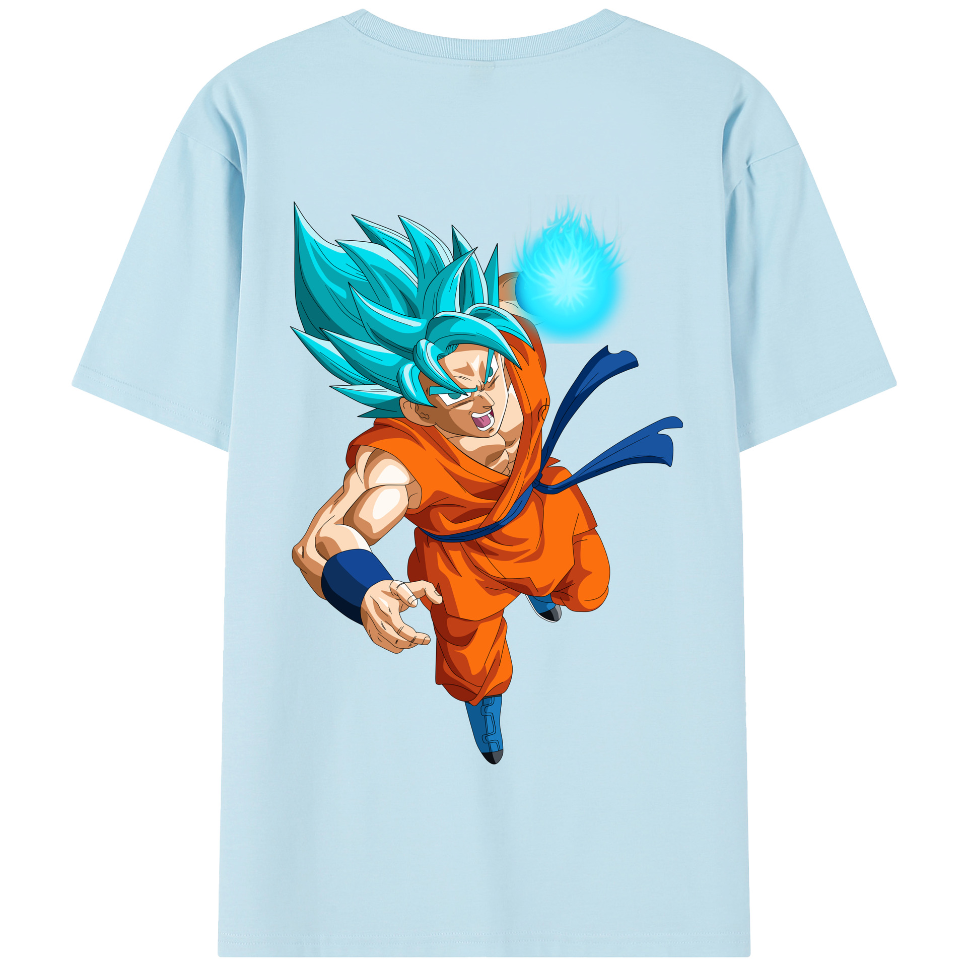（画像用） ドラゴンボール 孫悟空（そん ごくう）Son Goku カカロット DRAGON BALL Kakarotto 綿100％半袖Tシャツ（背面プリント）